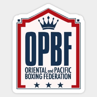 OBPF Oriental & Pacific Boxing Federation Sticker